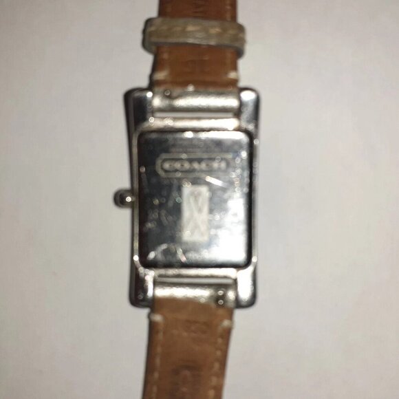 COACH-Lexington-Breast Cancer Awareness-Silver Leather Band Watch-Excellent - Picture 7 of 7